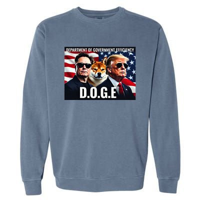 D.O.G.E Doge Department Of Government Efficiency Garment-Dyed Sweatshirt