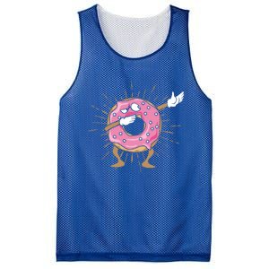 Dabbing Donut Dancing Donut Gift Mesh Reversible Basketball Jersey Tank