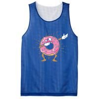 Dabbing Donut Dancing Donut Gift Mesh Reversible Basketball Jersey Tank