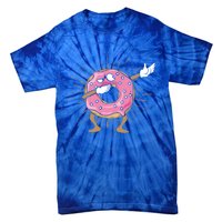 Dabbing Donut Dancing Donut Gift Tie-Dye T-Shirt