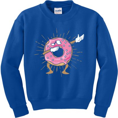 Dabbing Donut Dancing Donut Gift Kids Sweatshirt