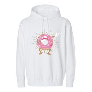 Dabbing Donut Dancing Donut Gift Garment-Dyed Fleece Hoodie