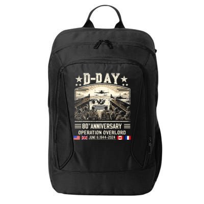 Dday Dwight D. Eisenhower Quote Dday 80th Anniversary City Backpack