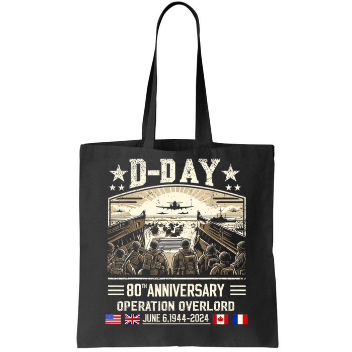 Dday Dwight D. Eisenhower Quote Dday 80th Anniversary Tote Bag