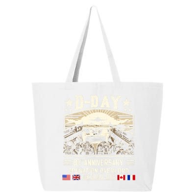 Dday Dwight D. Eisenhower Quote Dday 80th Anniversary 25L Jumbo Tote