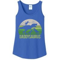 Daddy Dinosaur Daddysaurus 3 Three Gift Dad Christmas Gift Ladies Essential Tank