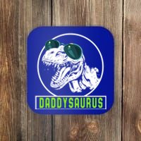 Daddysaurus Dad Dinosaur Fahter Rex Family Matching Gift Cool Gift Coaster