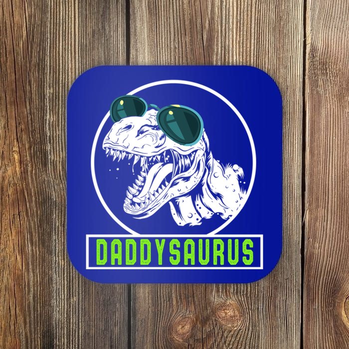 Daddysaurus Dad Dinosaur Fahter Rex Family Matching Gift Cool Gift Coaster