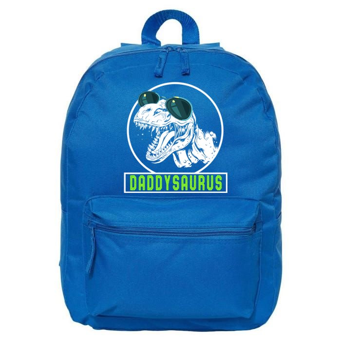 Daddysaurus Dad Dinosaur Fahter Rex Family Matching Gift Cool Gift 16 in Basic Backpack