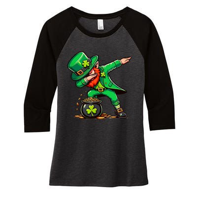 Dab Dance Women's Tri-Blend 3/4-Sleeve Raglan Shirt