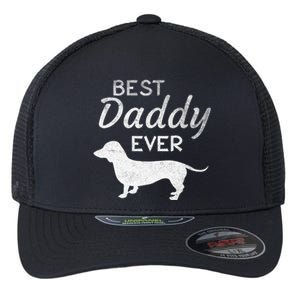 Dachshund Daddy Dad Dog Lover Fathers Day Funny Gift Flexfit Unipanel Trucker Cap