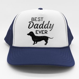 Dachshund Daddy Dad Dog Lover Fathers Day Funny Gift Trucker Hat