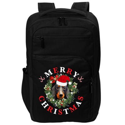 Dachshund Dachshund Dog Dachshund Christmas Cute Gift Impact Tech Backpack