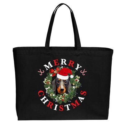 Dachshund Dachshund Dog Dachshund Christmas Cute Gift Cotton Canvas Jumbo Tote