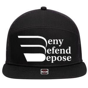 Deny Defend Depose 7 Panel Mesh Trucker Snapback Hat