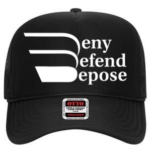 Deny Defend Depose High Crown Mesh Back Trucker Hat