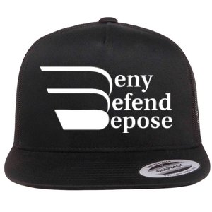 Deny Defend Depose Flat Bill Trucker Hat