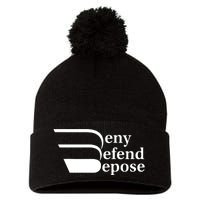 Deny Defend Depose Pom Pom 12in Knit Beanie