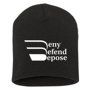 Deny Defend Depose Short Acrylic Beanie