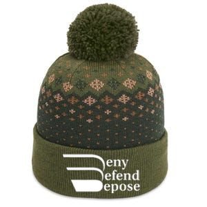 Deny Defend Depose The Baniff Cuffed Pom Beanie