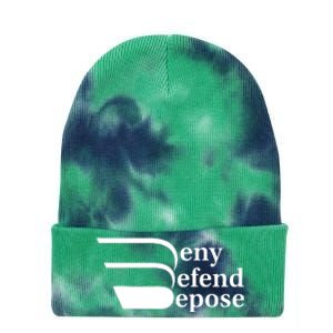 Deny Defend Depose Tie Dye 12in Knit Beanie