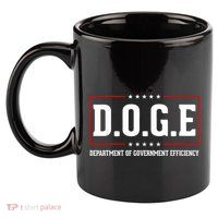 Doge D.O.G.E Department Of Government Efficiency 11oz C Handle Ceramic Mug