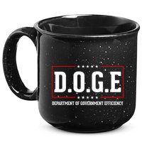 Doge D.O.G.E Department Of Government Efficiency 15oz Campfire Ceramic Mug
