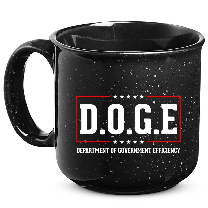 Doge D.O.G.E Department Of Government Efficiency 15oz Campfire Ceramic Mug