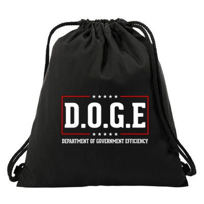 Doge D.O.G.E Department Of Government Efficiency Drawstring Bag