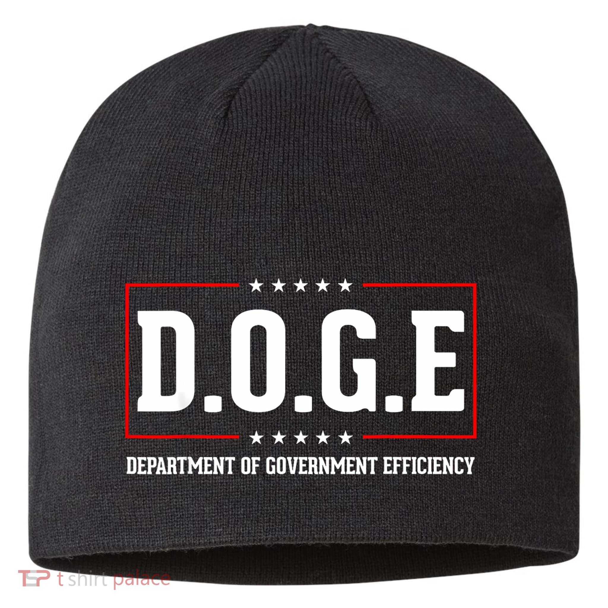 Doge D.O.G.E Department Of Government Efficiency Sustainable Beanie