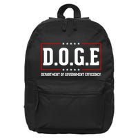 Doge D.O.G.E Department Of Government Efficiency 16 in Basic Backpack