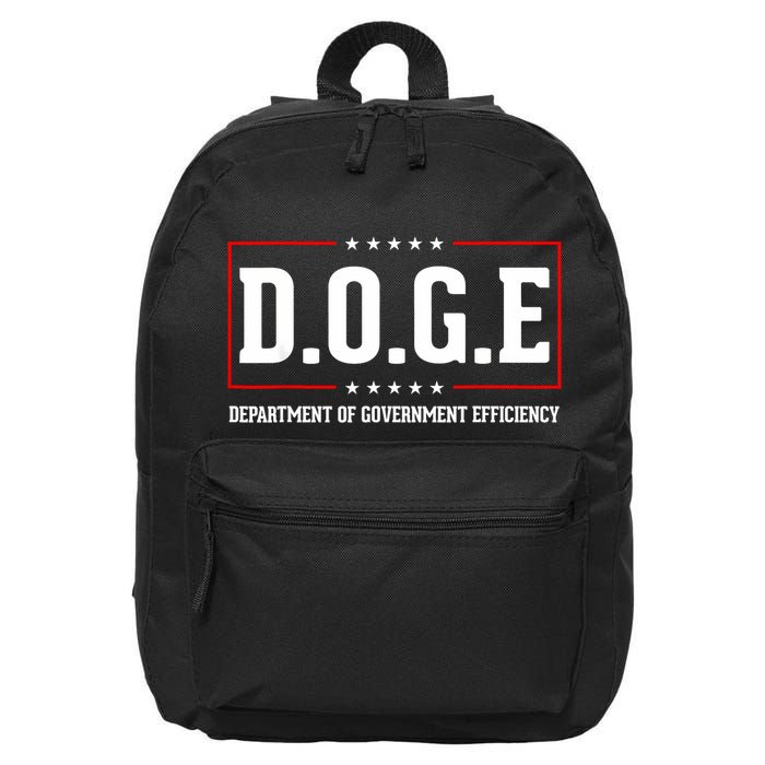 Doge D.O.G.E Department Of Government Efficiency 16 in Basic Backpack