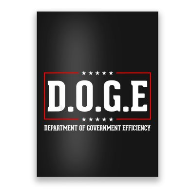 Doge D.O.G.E Department Of Government Efficiency Poster
