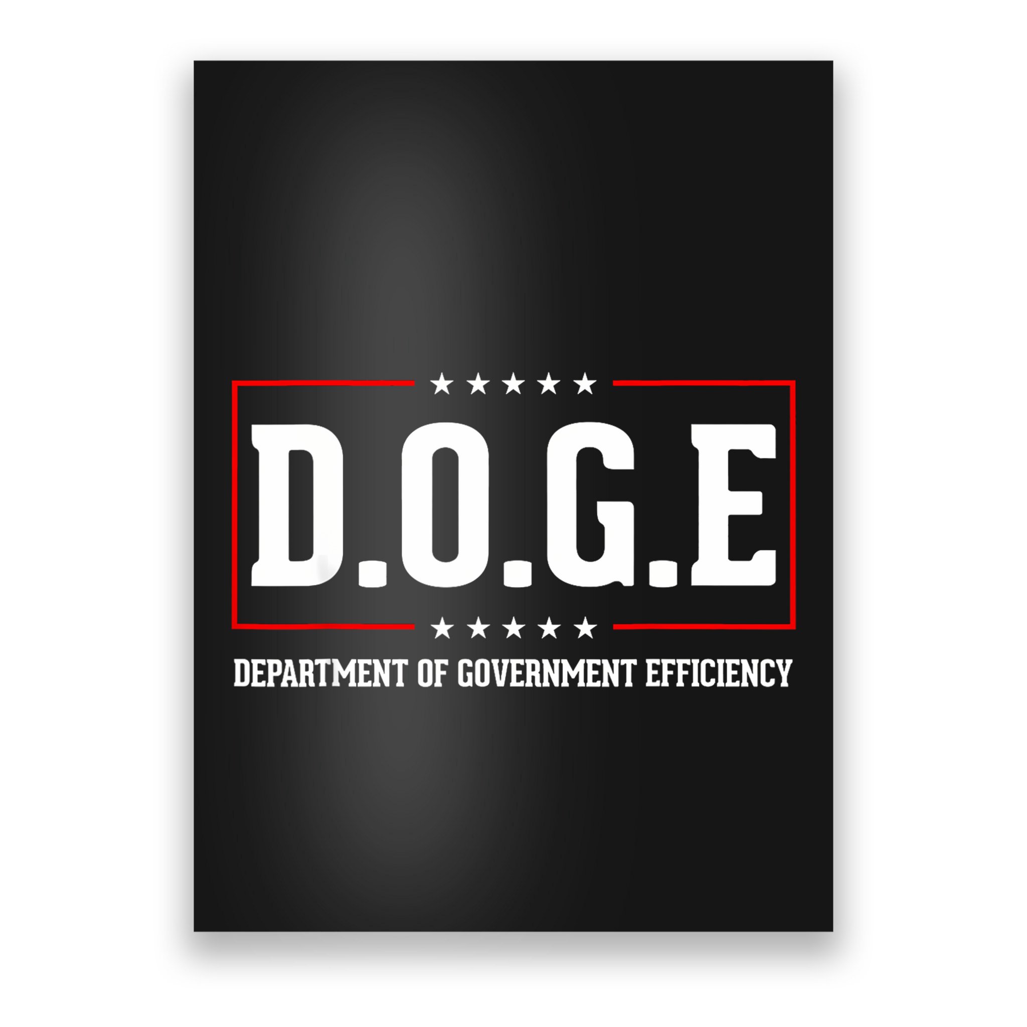 Doge D.O.G.E Department Of Government Efficiency Poster