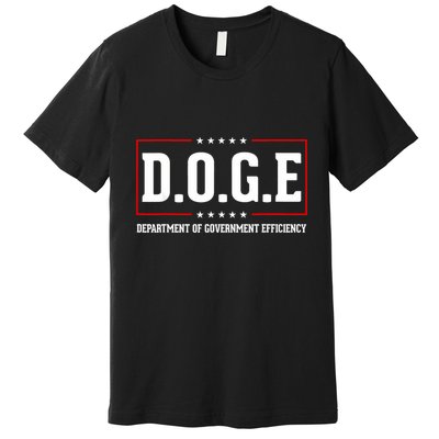 Doge D.O.G.E Department Of Government Efficiency Premium T-Shirt