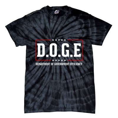 Doge D.O.G.E Department Of Government Efficiency Tie-Dye T-Shirt