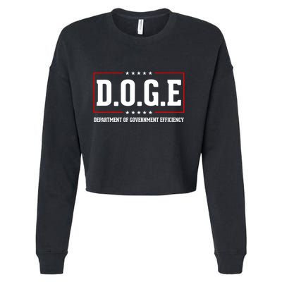 Doge D.O.G.E Department Of Government Efficiency Cropped Pullover Crew