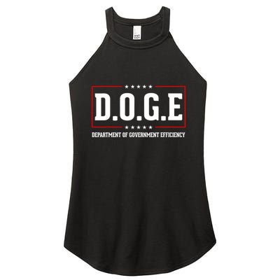Doge D.O.G.E Department Of Government Efficiency Women's Perfect Tri Rocker Tank