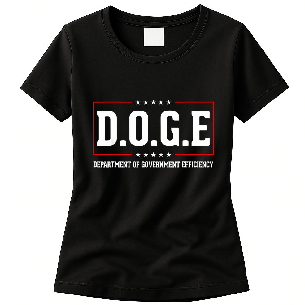 Doge D.O.G.E Department Of Government Efficiency Womens T-Shirt