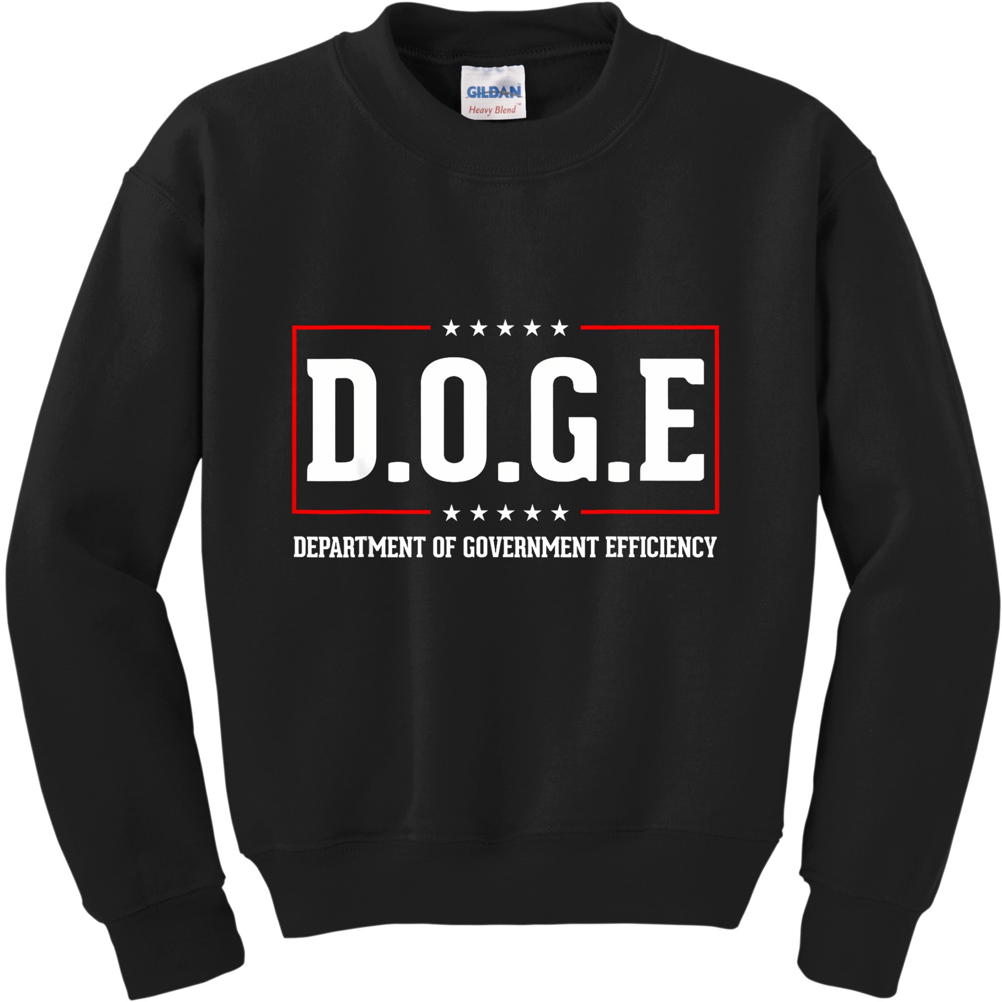 Doge D.O.G.E Department Of Government Efficiency Kids Sweatshirt