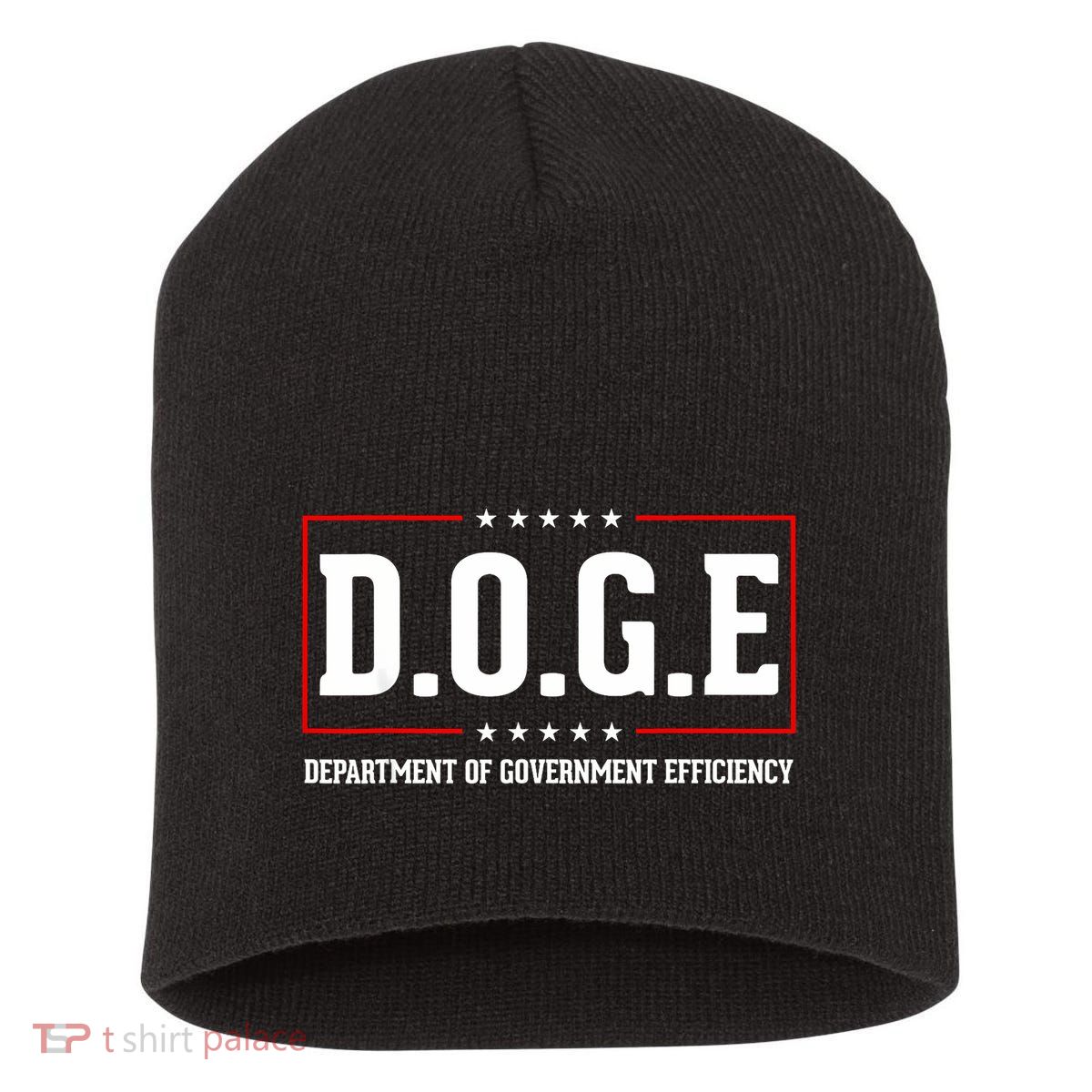 Doge D.O.G.E Department Of Government Efficiency Short Acrylic Beanie