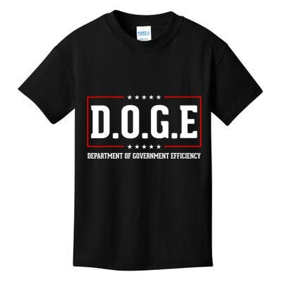 Doge D.O.G.E Department Of Government Efficiency Kids T-Shirt