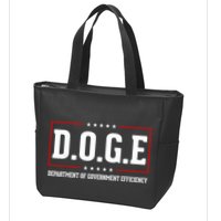 Doge D.O.G.E Department Of Government Efficiency Zip Tote Bag
