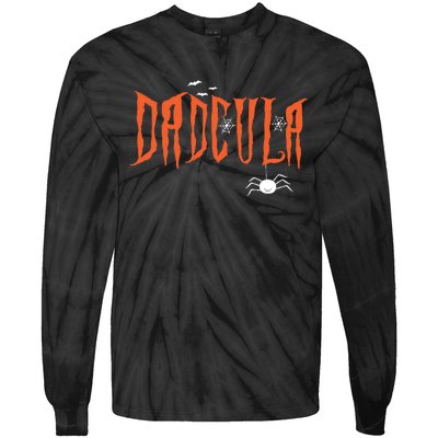 Dad Daddy Dracula Monster Costume Easy Halloween Gifts Tie-Dye Long Sleeve Shirt