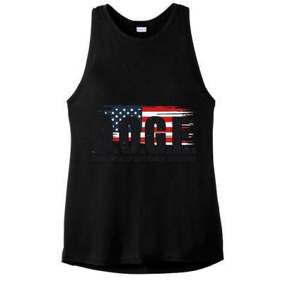 D.O.G.E Doge Department Of Government Efficiency Trump Elon Ladies PosiCharge Tri-Blend Wicking Tank