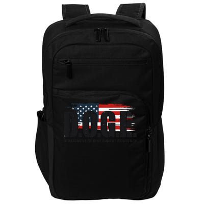 D.O.G.E Doge Department Of Government Efficiency Trump Elon Impact Tech Backpack