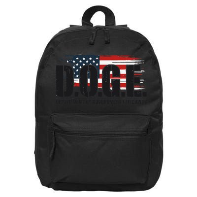 D.O.G.E Doge Department Of Government Efficiency Trump Elon 16 in Basic Backpack