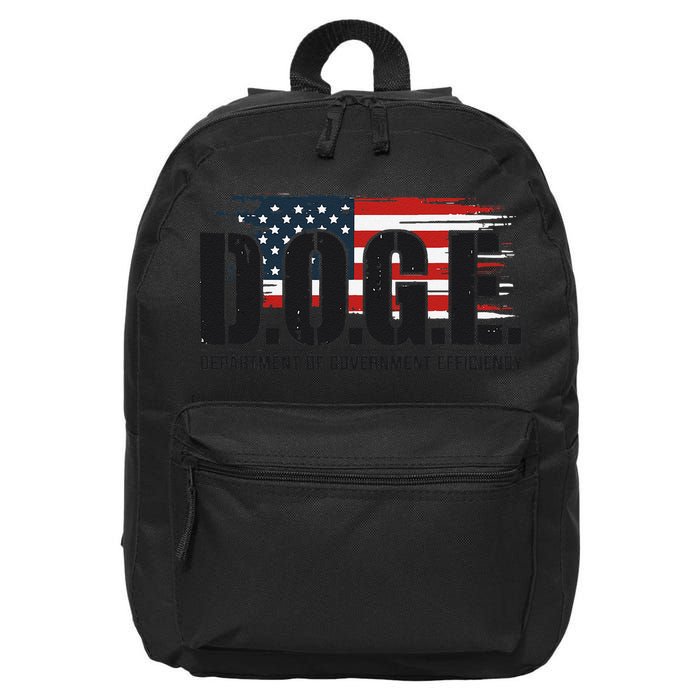 D.O.G.E Doge Department Of Government Efficiency Trump Elon 16 in Basic Backpack