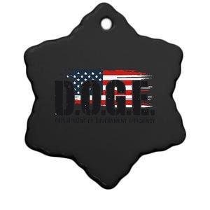 D.O.G.E Doge Department Of Government Efficiency Trump Elon Ceramic Star Ornament