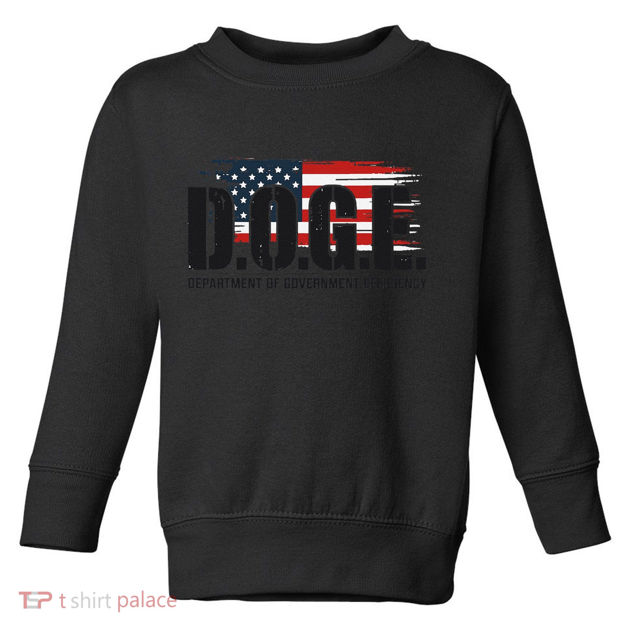 D.O.G.E Doge Department Of Government Efficiency Trump Elon Toddler Sweatshirt